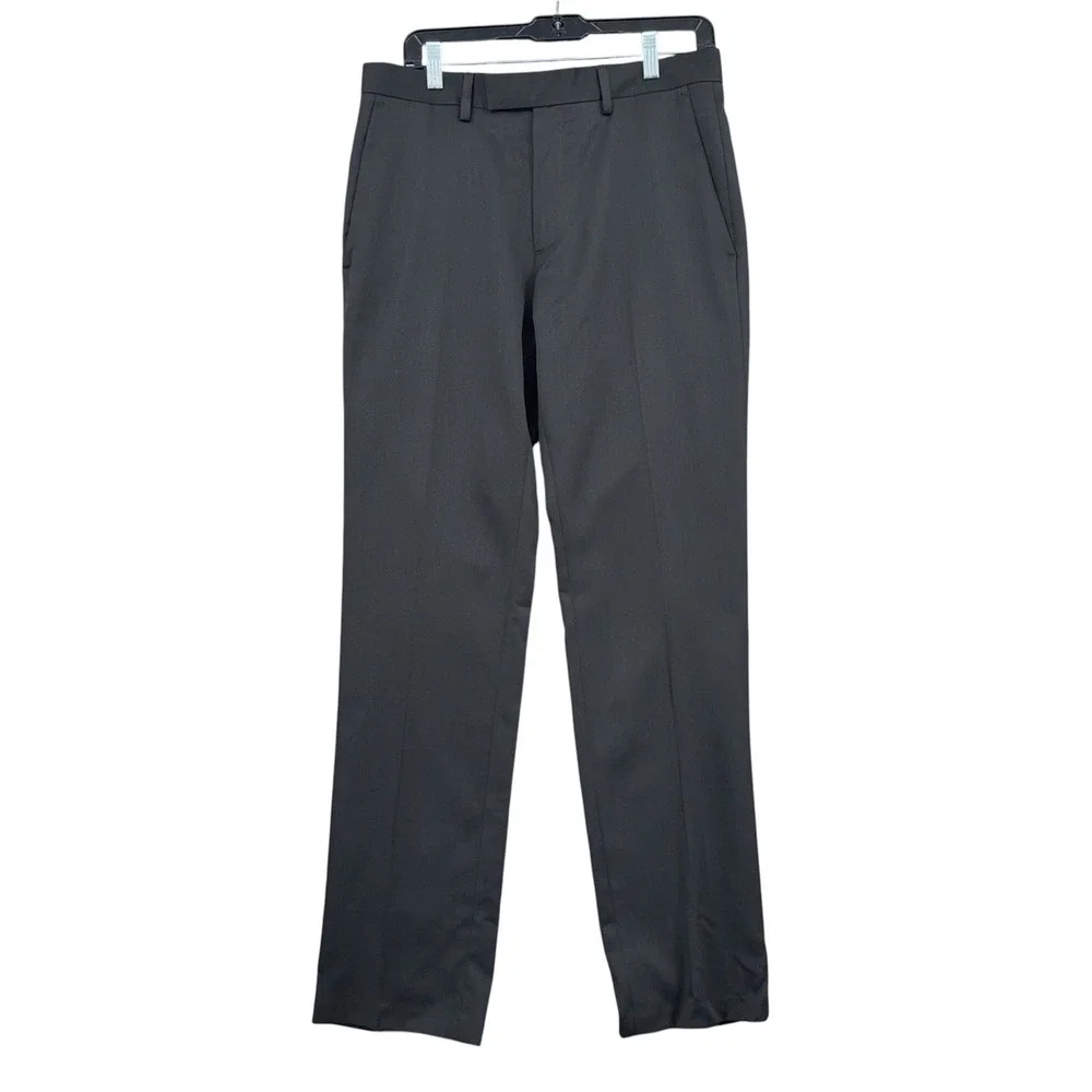 Kenneth Cole Reaction Dress Pants Mens 32x32‎ Polyester Black